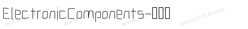 ElectronicComponents字体转换