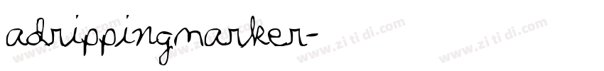 adrippingmarker字体转换