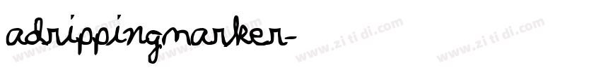 adrippingmarker字体转换
