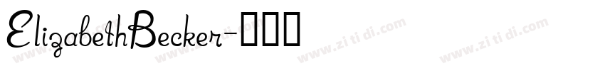 ElizabethBecker字体转换