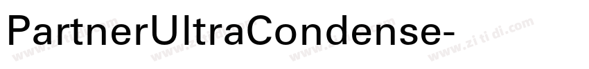 PartnerUltraCondense字体转换