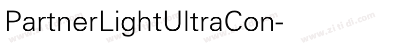 PartnerLightUltraCon字体转换