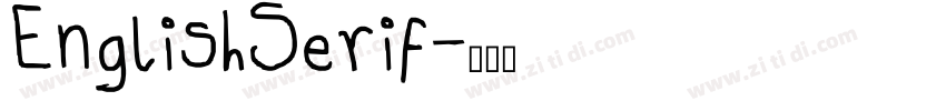 EnglishSerif字体转换