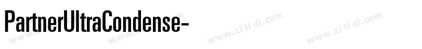 PartnerUltraCondense字体转换