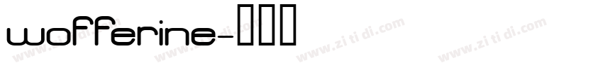 wofferine字体转换