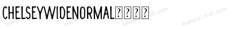 ChelseywideNormal字体转换