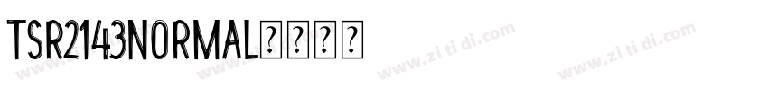 TSR2143Normal字体转换