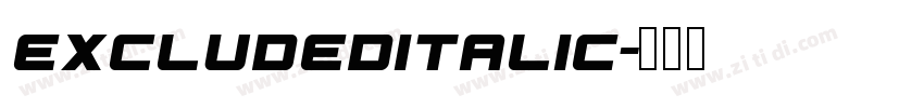 ExcludedItalic字体转换