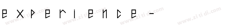 experience字体转换