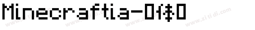 Minecraftia字体转换