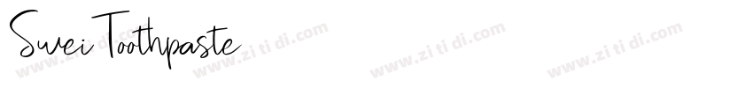SweiToothpaste字体转换