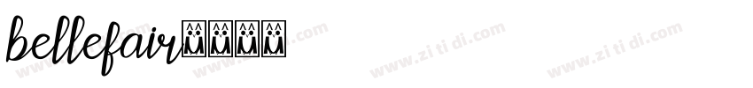 bellefair字体转换