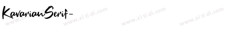 KavarianSerif字体转换