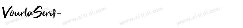 VourlaSerif字体转换