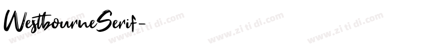 WestbourneSerif字体转换