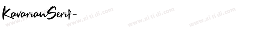 KavarianSerif字体转换