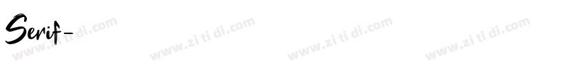 Serif字体转换