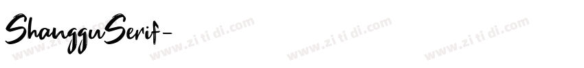 ShangguSerif字体转换