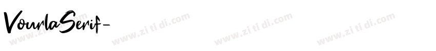 VourlaSerif字体转换