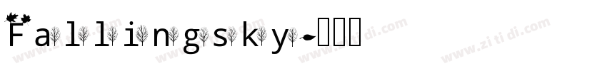 Fallingsky字体转换