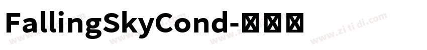 FallingSkyCond字体转换
