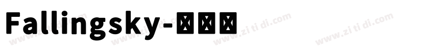 Fallingsky字体转换