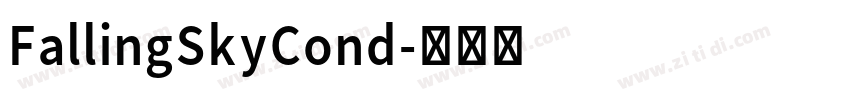 FallingSkyCond字体转换