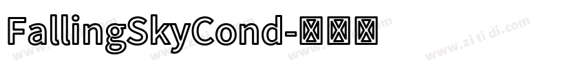 FallingSkyCond字体转换