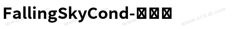 FallingSkyCond字体转换