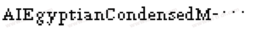 AIEgyptianCondensedM字体转换