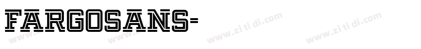 FargoSans字体转换