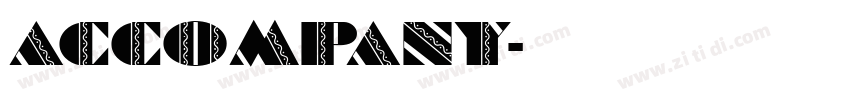 ACCOMPANY字体转换