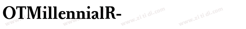 OTMillennialR字体转换
