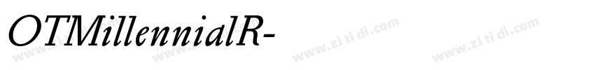 OTMillennialR字体转换
