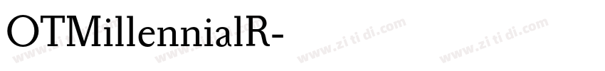 OTMillennialR字体转换