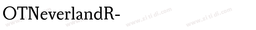 OTNeverlandR字体转换