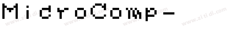 MicroComp字体转换