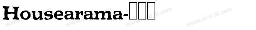 Housearama字体转换