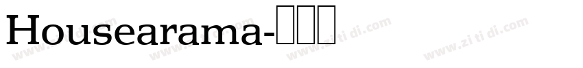 Housearama字体转换