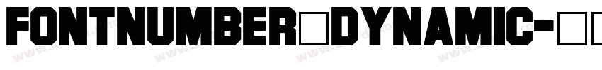 FontNumber_dynamic字体转换