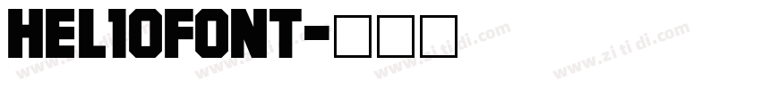Hel1oFont字体转换