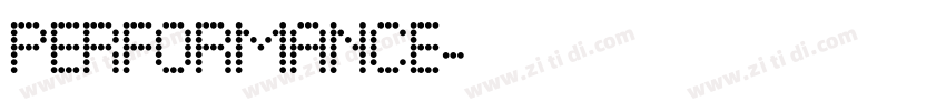 PERFORMANCE字体转换