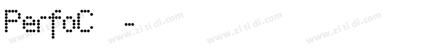 PerfoC字体字体转换