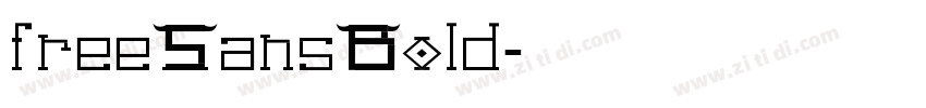 freeSansBold字体转换