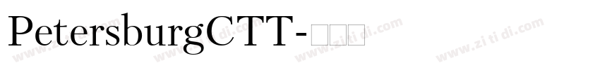 PetersburgCTT字体转换