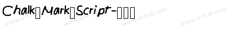 Chalk_Mark_Script字体转换