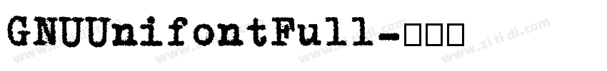 GNUUnifontFull字体转换