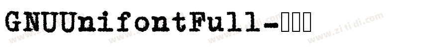 GNUUnifontFull字体转换