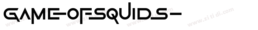 GameOfSquids字体转换
