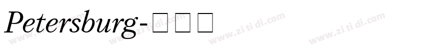 Petersburg字体转换